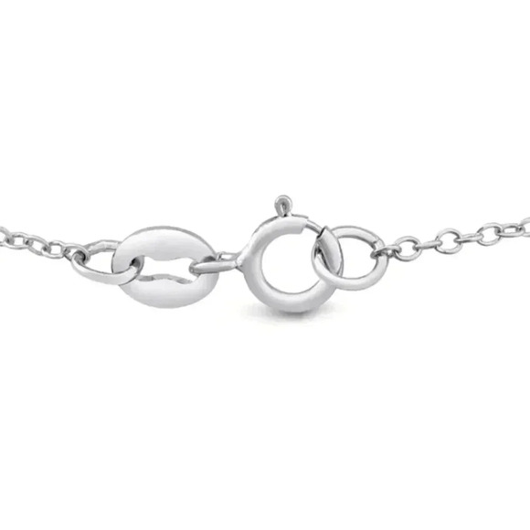 Brandon+Shea 1/2 Carat Real Diamond Necklace In 14K White Gold! Silver Chain - Picture 4 of 4